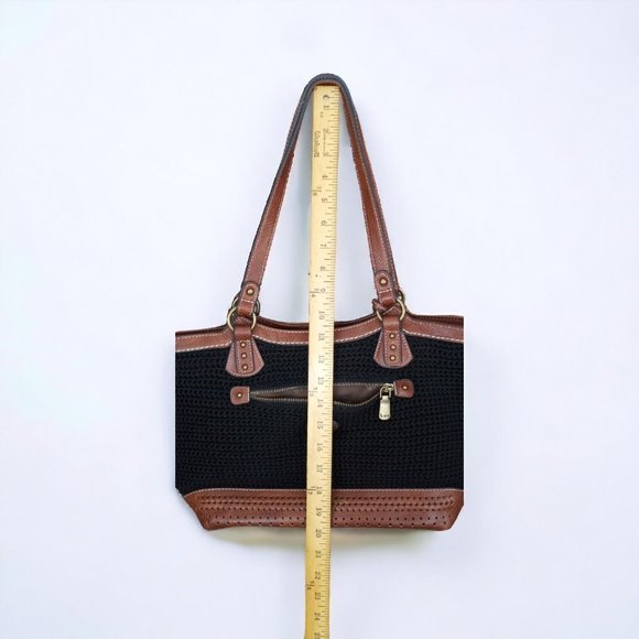 B.O.C Born Concept Faux Leather Woven Knit Shoulder Bag - Picture 10 of 13